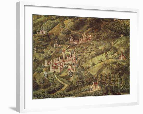 The Magi King's Journey to Bethlehem, 1459-Benozzo Gozzoli-Framed Giclee Print