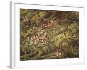The Magi King's Journey to Bethlehem, 1459-Benozzo Gozzoli-Framed Giclee Print