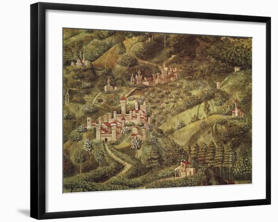 The Magi King's Journey to Bethlehem, 1459-Benozzo Gozzoli-Framed Giclee Print