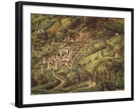 The Magi King's Journey to Bethlehem, 1459-Benozzo Gozzoli-Framed Giclee Print