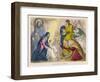 The Magi Present the Young Jesus with the Birthday Gifts They Have Brought Him-null-Framed Art Print