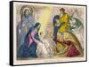 The Magi Present the Young Jesus with the Birthday Gifts They Have Brought Him-null-Framed Stretched Canvas