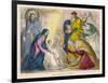 The Magi Present the Young Jesus with the Birthday Gifts They Have Brought Him-null-Framed Art Print