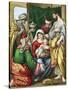 The Magi Presenting their Gifts to the Infant Jesus, C1860-null-Stretched Canvas