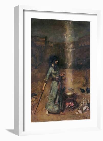 The Magic Circle-John William Waterhouse-Framed Premium Giclee Print