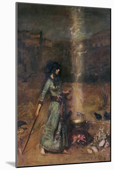 The Magic Circle-John William Waterhouse-Mounted Premium Giclee Print