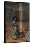 The Magic Circle-John William Waterhouse-Framed Stretched Canvas