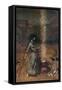 The Magic Circle-John William Waterhouse-Framed Stretched Canvas