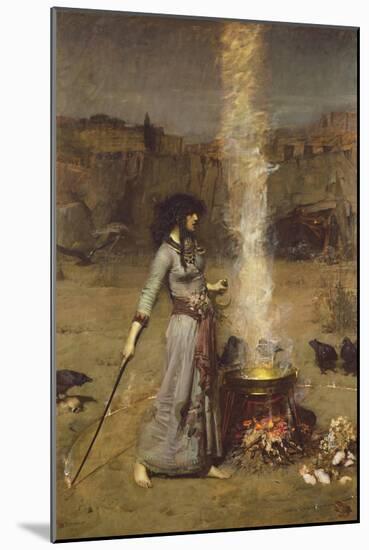 The Magic Circle-John William Waterhouse-Mounted Premium Giclee Print