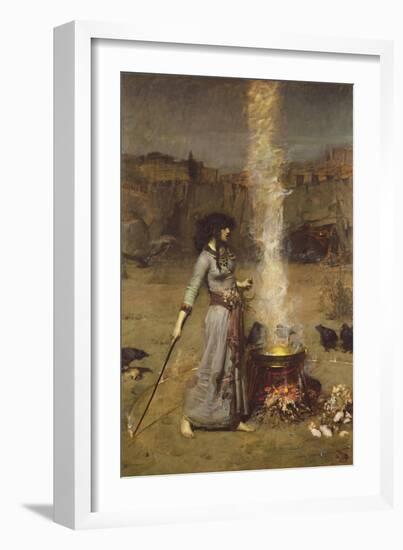 The Magic Circle-John William Waterhouse-Framed Giclee Print