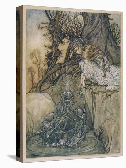 The Magic Cup-Arthur Rackham-Stretched Canvas