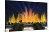 The Magic Fountain Light Show in Front of the National Palace, Barcelona.-Jon Hicks-Stretched Canvas