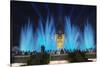 The Magic Fountain Light Show in Front of the National Palace, Barcelona.-Jon Hicks-Stretched Canvas