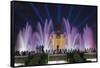 The Magic Fountain Light Show in Front of the National Palace, Barcelona.-Jon Hicks-Framed Stretched Canvas