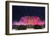 The Magic Fountain Light Show in Front of the National Palace, Barcelona.-Jon Hicks-Framed Photographic Print