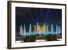 The Magic Fountain Light Show in Front of the National Palace, Barcelona.-Jon Hicks-Framed Photographic Print