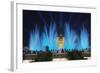 The Magic Fountain Light Show in Front of the National Palace, Barcelona.-Jon Hicks-Framed Photographic Print