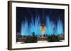 The Magic Fountain Light Show in Front of the National Palace, Barcelona.-Jon Hicks-Framed Photographic Print