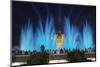 The Magic Fountain Light Show in Front of the National Palace, Barcelona.-Jon Hicks-Mounted Photographic Print