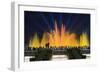 The Magic Fountain Light Show in Front of the National Palace, Barcelona.-Jon Hicks-Framed Photographic Print