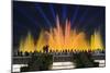 The Magic Fountain Light Show in Front of the National Palace, Barcelona.-Jon Hicks-Mounted Photographic Print