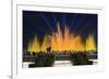 The Magic Fountain Light Show in Front of the National Palace, Barcelona.-Jon Hicks-Framed Photographic Print