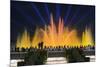 The Magic Fountain Light Show in Front of the National Palace, Barcelona.-Jon Hicks-Mounted Photographic Print