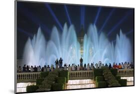 The Magic Fountain Light Show in Front of the National Palace, Barcelona.-Jon Hicks-Mounted Photographic Print