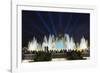 The Magic Fountain Light Show in Front of the National Palace, Barcelona.-Jon Hicks-Framed Photographic Print