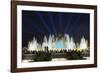 The Magic Fountain Light Show in Front of the National Palace, Barcelona.-Jon Hicks-Framed Photographic Print