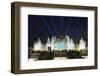 The Magic Fountain Light Show in Front of the National Palace, Barcelona.-Jon Hicks-Framed Photographic Print