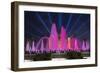 The Magic Fountain Light Show in Front of the National Palace, Barcelona.-Jon Hicks-Framed Photographic Print