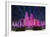 The Magic Fountain Light Show in Front of the National Palace, Barcelona.-Jon Hicks-Framed Photographic Print