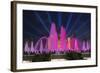 The Magic Fountain Light Show in Front of the National Palace, Barcelona.-Jon Hicks-Framed Photographic Print