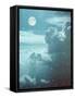 The Magic Sky with Moon-udvarhazi-Framed Stretched Canvas