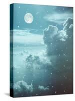 The Magic Sky with Moon-udvarhazi-Stretched Canvas