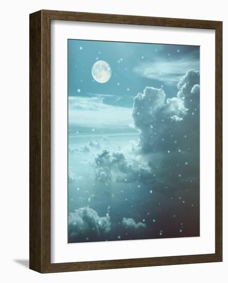 The Magic Sky with Moon-udvarhazi-Framed Photographic Print