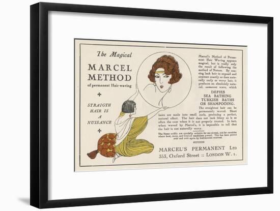 The Magical Marcel Method of Permanent Hair Waving-null-Framed Art Print