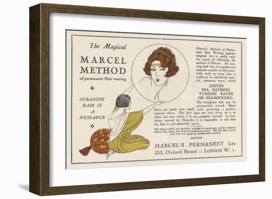 The Magical Marcel Method of Permanent Hair Waving-null-Framed Art Print