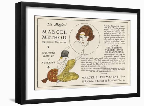 The Magical Marcel Method of Permanent Hair Waving-null-Framed Art Print