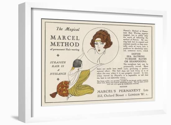 The Magical Marcel Method of Permanent Hair Waving-null-Framed Art Print