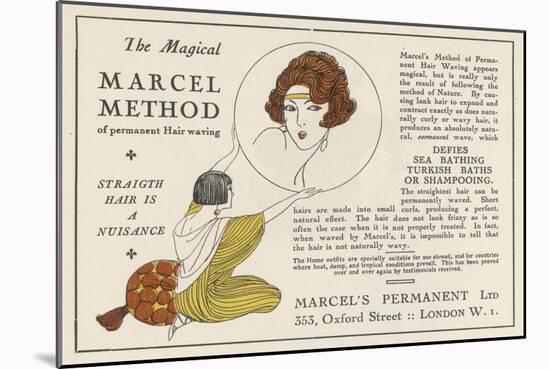 The Magical Marcel Method of Permanent Hair Waving-null-Mounted Art Print