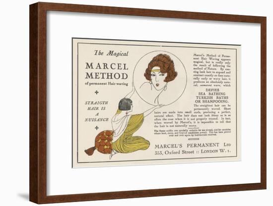 The Magical Marcel Method of Permanent Hair Waving-null-Framed Art Print