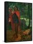 The Magician of Hiva Oa or the Marquisian Man with the Red Cape, 1902-Paul Gauguin-Framed Stretched Canvas