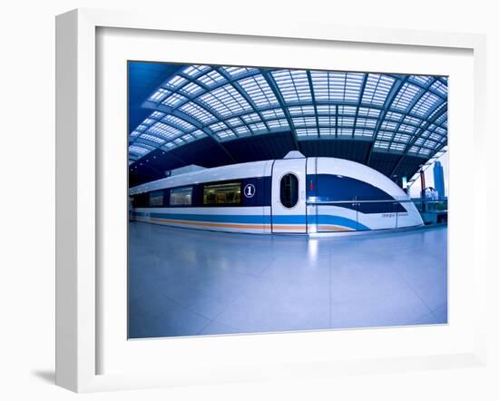 The Maglev Train, Fastest Train in the World, Shanghai, China-Miva Stock-Framed Premium Photographic Print