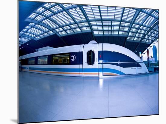 The Maglev Train, Fastest Train in the World, Shanghai, China-Miva Stock-Mounted Photographic Print