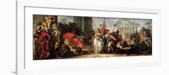 The Magnanimity of Scipio Africanus, C1727-1769-Francesco Fontebasso-Framed Giclee Print