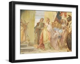 The Magnanimity of Scipio-Giambattista Tiepolo-Framed Giclee Print