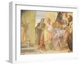 The Magnanimity of Scipio-Giambattista Tiepolo-Framed Giclee Print