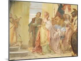 The Magnanimity of Scipio-Giambattista Tiepolo-Mounted Giclee Print